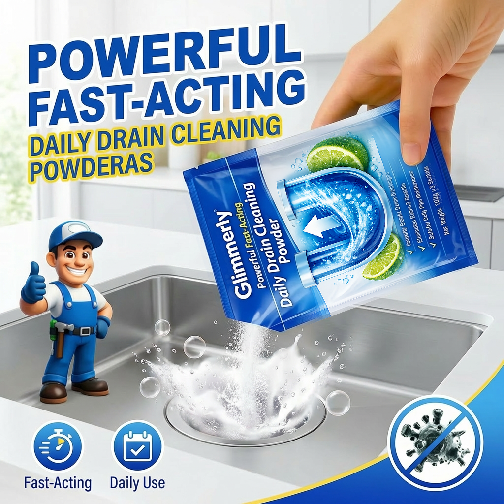 💥Powerful Fast-Acting Daily Drain Cleaning Powderast🛠️