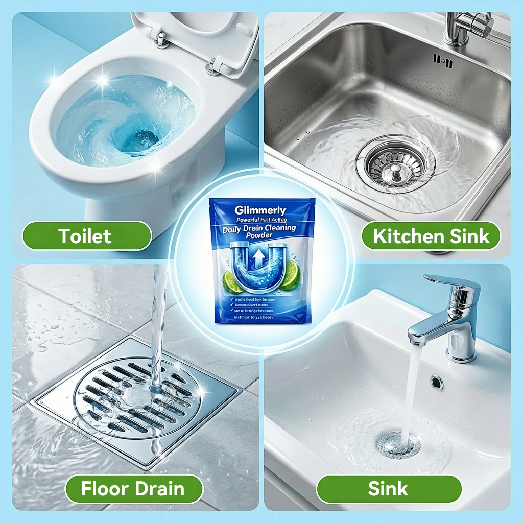 💥Powerful Fast-Acting Daily Drain Cleaning Powderast🛠️